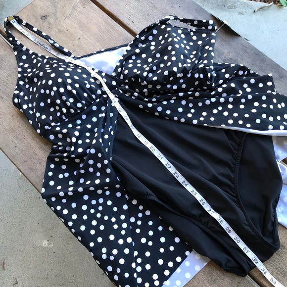 Swim Solutions Flyaway Tummy Control Swim Dress 24 - Picture 7 of 8